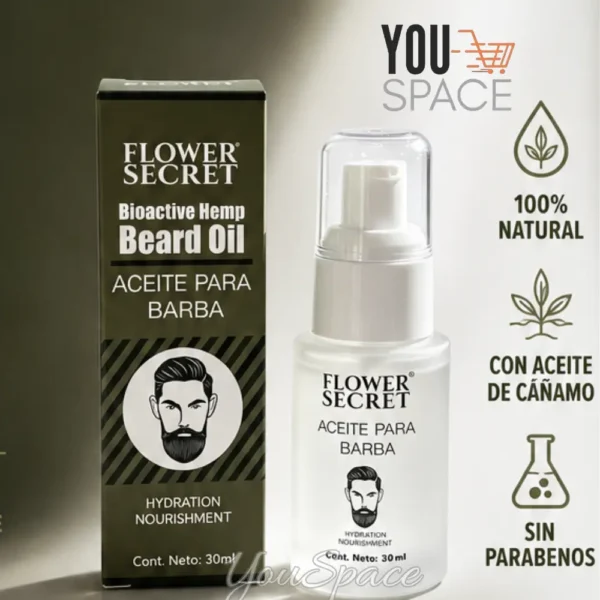 ACEITE PARA BARBA (3) ACEITE PARA BARBA 30 ML- FLOWER SECRET