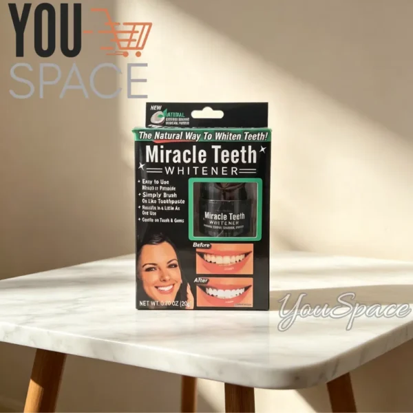 BLANQUEADOR DENTAL- PASTA NATURAL CARBON MIRACLE TEETH 20grs (1) BLANQUEADOR DENTAL- PASTA NATURAL CARBON MIRACLE TEETH 20grs