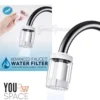 FILTRO PURIFICADOR DE AGUA (3) FILTRO TRANSPARENTE PURIFICADOR DE AGUA -GRIFO LLAVE DIRECTA
