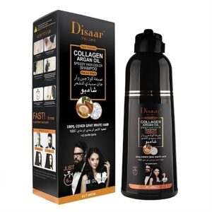 Shampoo Tinturador Cubre Canas Negro Disaar 400 Ml