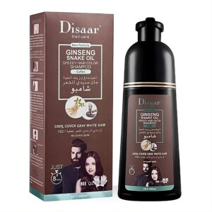 Shampoo Cubre Canas Tinturador Castaño Oscuro Coffe Disaar 400 ml