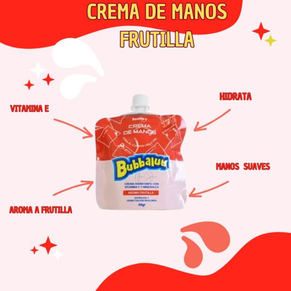 CREMA DE MAN0S FRUTILLA
