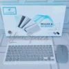 6 (79) TECLADO INALAMBRICO CON BLUETOOTH + MOUSSE