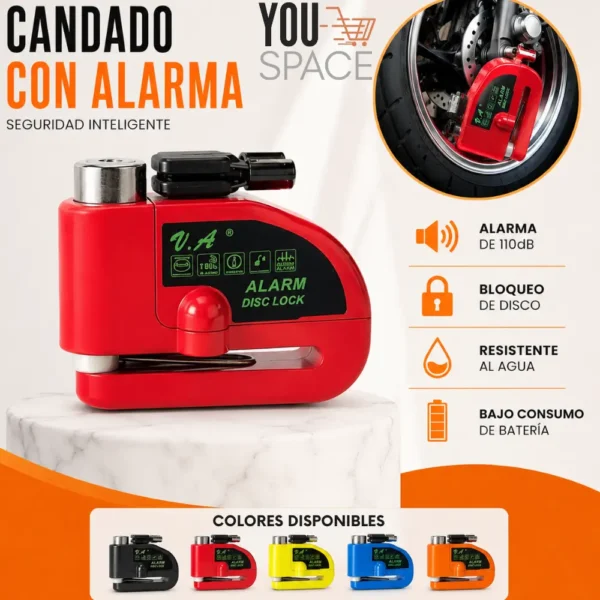CANDADO PARA MOTO CANDADO CON ALARMA PARA MOTO