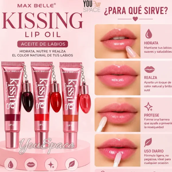 TINTA EN LLAVERO (1) ACEITE DE LABIOS KISSING + TINTA EN LLAVERO