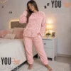 13 PIJAMA CON CHIPORRO DE MUJER POLAR INVIERNO