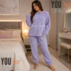 14 PIJAMA CON CHIPORRO DE MUJER POLAR INVIERNO