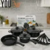 SET DE OLLAS 13 PIEZAS CON UTENSILIOS PARA COCINA SET DE OLLAS 13 PIEZAS CON UTENSILIOS PARA COCINA