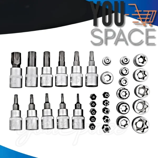 DADOS Y PUNTAS TORX 34 PCS (5)