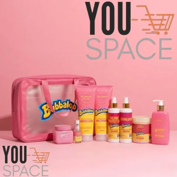 KIT CAPILAR BUBBALUU TUTTI FRUTTI 8 PRODUCTOS + BOLSO ORGANIZADOR
