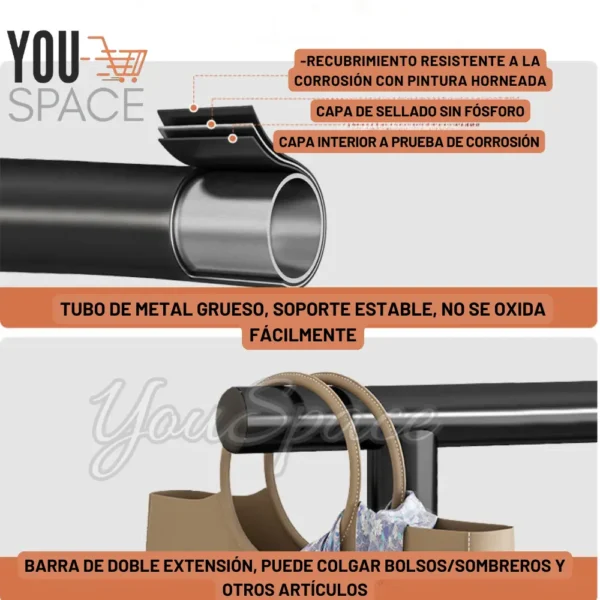 PERCHERO METALICO DOBLE MULTIFUNCIONAL 100KG (4)