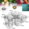 SET DE OLLAS DE ACERO INOXIDABLE (6)