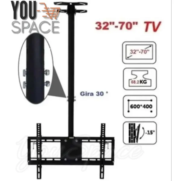 SOPORTE DE TECHO PARA TV DE 32 A 70 PULGADAS (5)