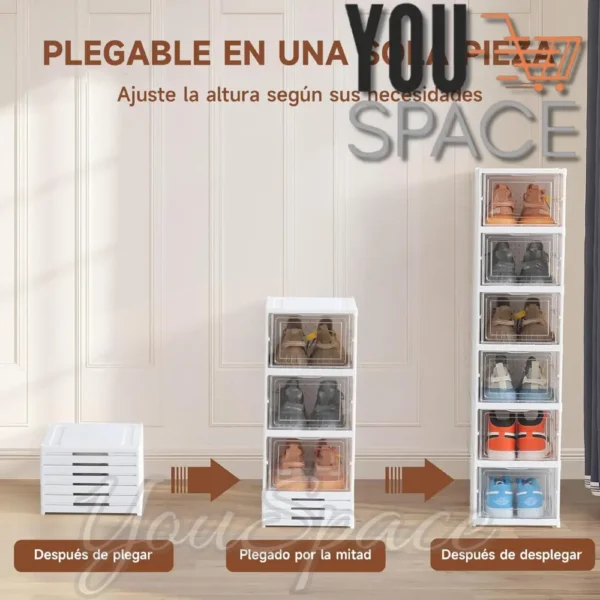 ZAPATERA ACRILICA PLEGABLE DE 6 NIVELES (5)