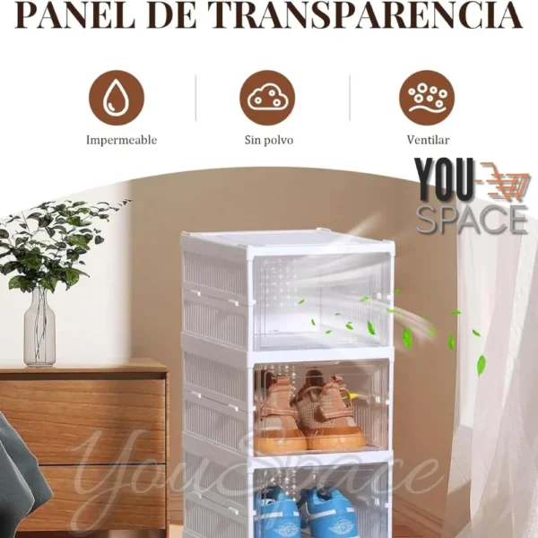 ZAPATERA ACRILICA PLEGABLE DE 6 NIVELES (6)