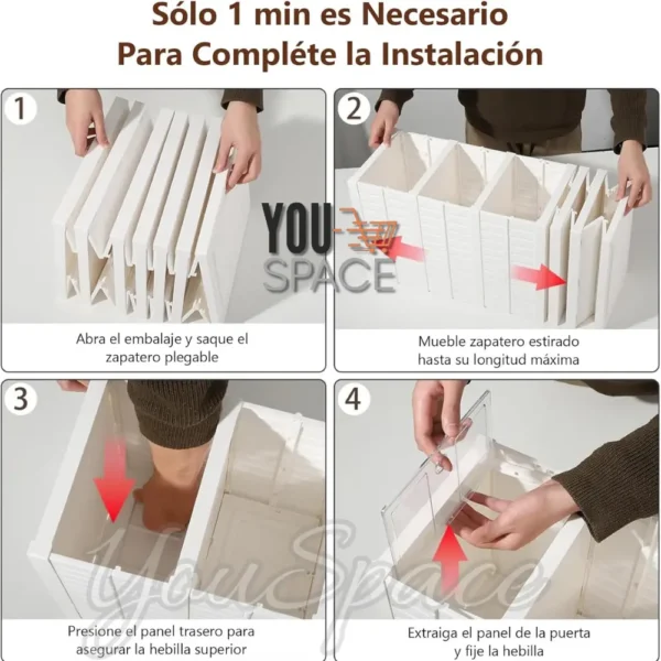 ZAPATERA ACRILICA PLEGABLE DE 6 NIVELES (7)
