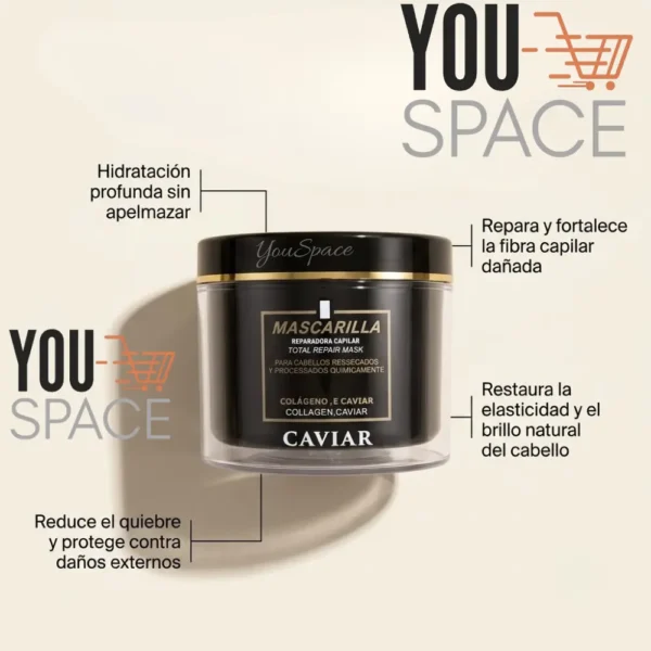 CREMA CAPILAR DE CAVIAR CON COLAGENO OBOPEKAL 600ML