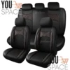 6 (69) SET FORROS UNIVERSALES PARA ASIENTOS DE AUTO 10 PIEZAS TEJIDO MAYA EXPANDIBLE