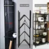 7 (37) ESTANTE METALICO PLEGABLE DE 5 NIVELES CON RUEDAS 120KG