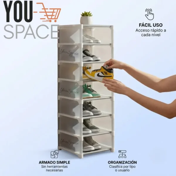 7 (43) GABINETE ORGANIZADOR DE ZAPATOS MULTIUSO 7 CAJONES