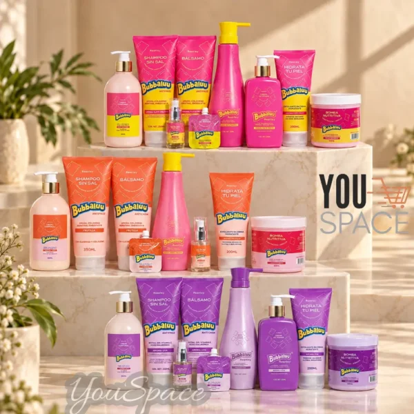KIT BUBBALUU 9 PRODUCTOS (3) KIT CAPILAR Y CORPORAL 9 PRODUCTOS BUBBALUU