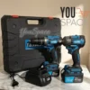 KIT TALADRO + LLAVE DE IMPACTO TASBEL (1) KIT TALADRO PERCUTOR Y LLAVE DE IMPACTO-MARCA TASBEL