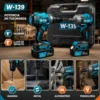 KIT TALADRO + LLAVE DE IMPACTO w-139 (6) KIT TALADRO PERCUTOR Y LLAVE DE IMPACTO- W- 139