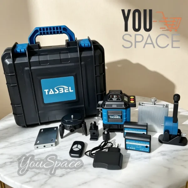 NIVEL LASER AZUL (2) NIVEL LASER INALAMBRICO DE 16 LINEAS 4D- MARCA TASBEL