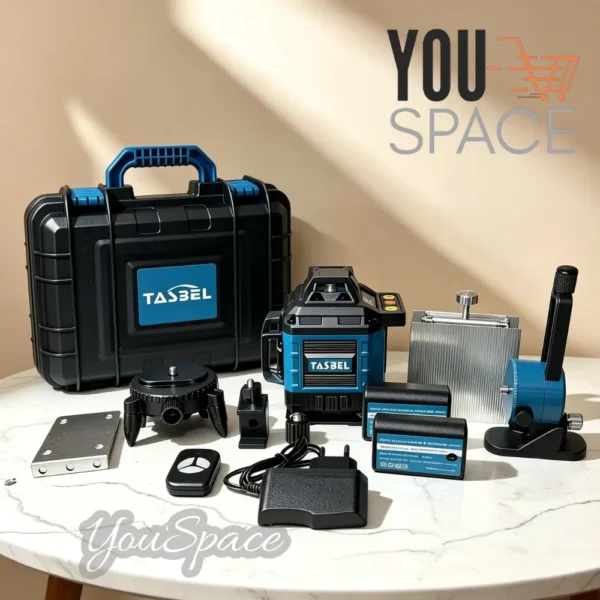 NIVEL LASER AZUL (4) NIVEL LASER INALAMBRICO DE 16 LINEAS 4D- MARCA TASBEL