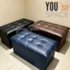 PUFF BAUL ORGANZADOR- PLEGABLE (2) PUFF BAUL ORGANIZADOR PLEGABLE- ECOCUERO