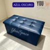 PUFF BAUL ORGANZADOR- PLEGABLE (4) PUFF BAUL ORGANIZADOR PLEGABLE- ECOCUERO