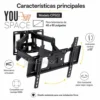 SOPORTE ARTICULADO DE 40 A 80 PULG (4)