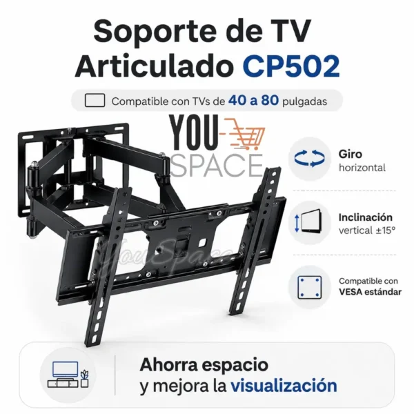 SOPORTE ARTICULADO DE 40 A 80 PULG (5)
