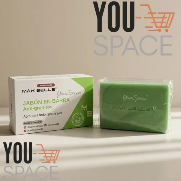 JABON FACIAL EN BARRA ANTI ACNE MAX BELLE 100G