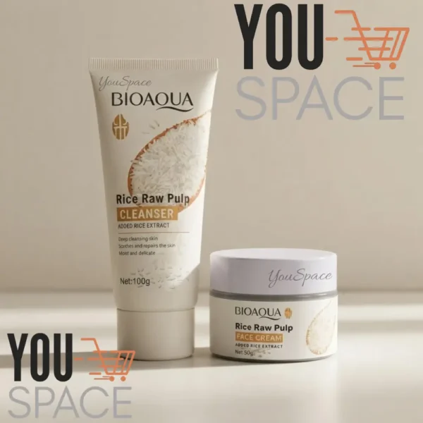 PACK CUIDADO FACIAL DE PULPA DE ARROZ ACLARANTE BIOAQUA