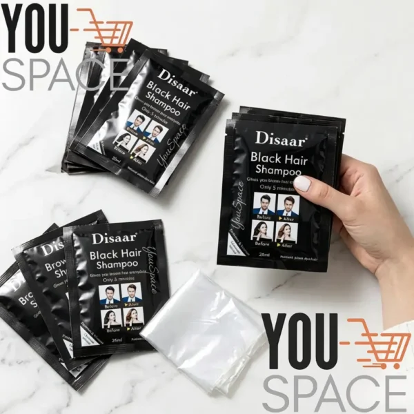 PACK X10 SACHETS DE SHAMPOO TINTURADOR DISAAR NEGRO 25ML