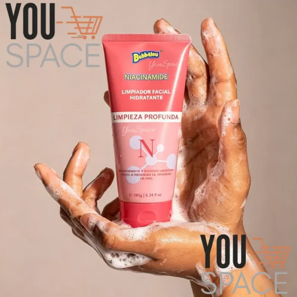 LIMPIADOR FACIAL HIDRATANTE DE NIACINAMIDA BUBBALUU 180G