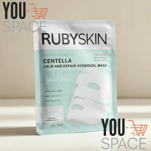 MASCARILLA COREANA DE HIDROGEL REAFIRMANTE Y REPARADORA CON CENTELLA ASIATICA RUBYSKIN 5PCS 30G