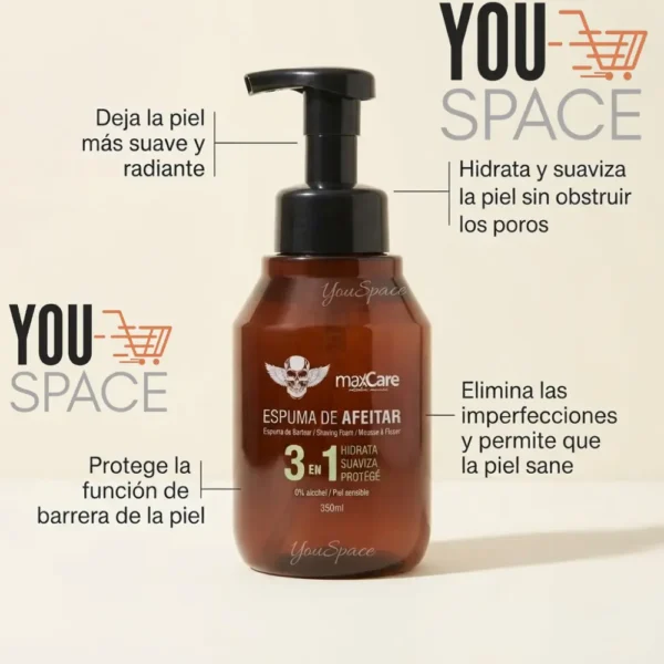 3 - 2026-07-01T131158.410 ESPUMA PARA AFEITAR 3 EN 1 SIN ALCOHOL MAX CARE 350ML