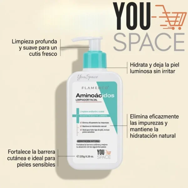 LIMPIADOR FACIAL DE AMINOACIDOS HIDRATANTE  FLAMENCO 235G
