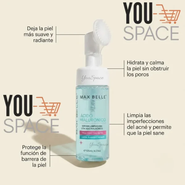 3 - 2026-07-18T111601.249 ESPUMA LIMPIADORA FACIAL DE ACIDO HIALURONICO MAX BELLE 125ML