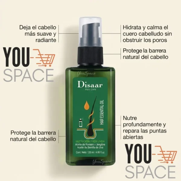 3 - 2026-07-20T111841.401 ACEITE CAPILAR NATURAL ANTI CAIDA DE ROMERO Y JENGIBRE DISAAR 120ML