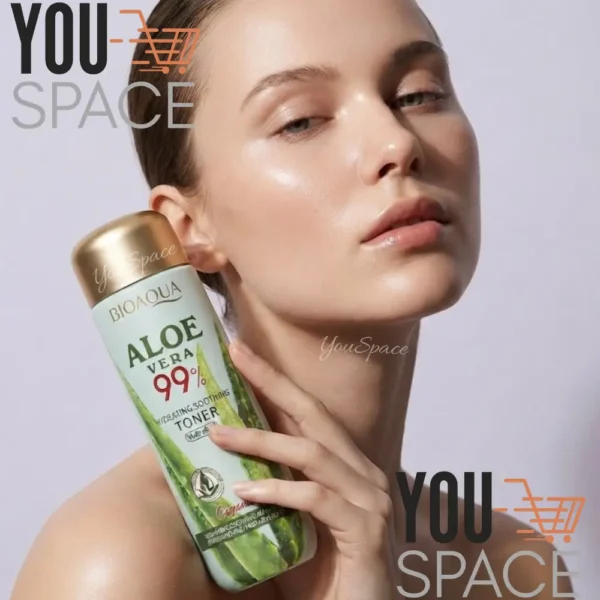 TONICO FACIAL DE ALOE VERA 99% HIDRATANTE Y CALMANTE  BIOAQUIA 130ML
