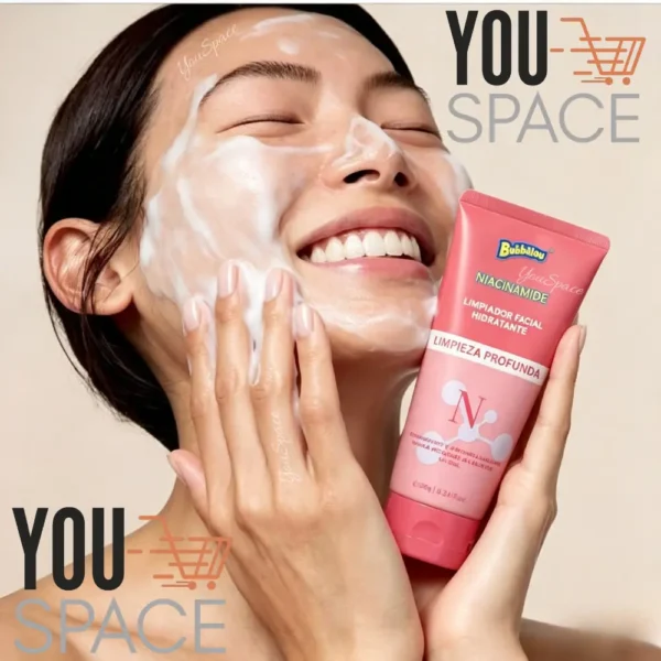 LIMPIADOR FACIAL HIDRATANTE DE NIACINAMIDA BUBBALUU 180G