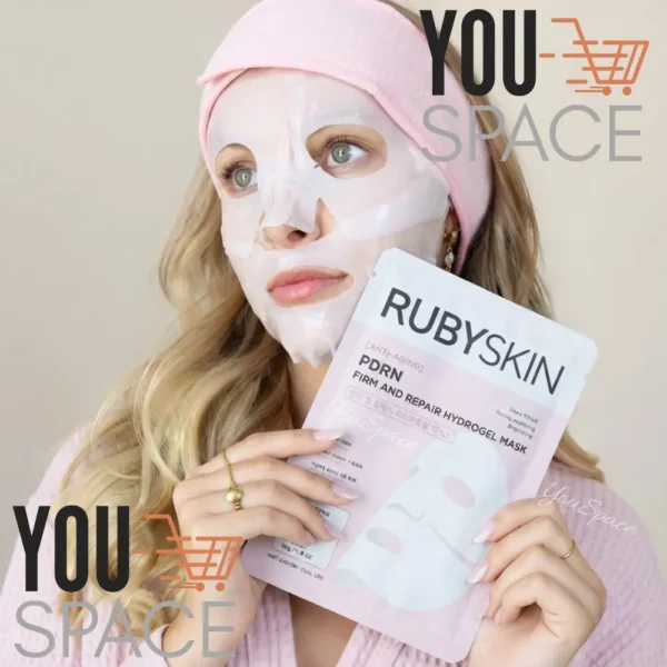 MASCARILLA COREANA DE HIDROGEL REAFIRMANTE Y REPARADORA CON PDRN RUBYSKIN 5PCS 30G