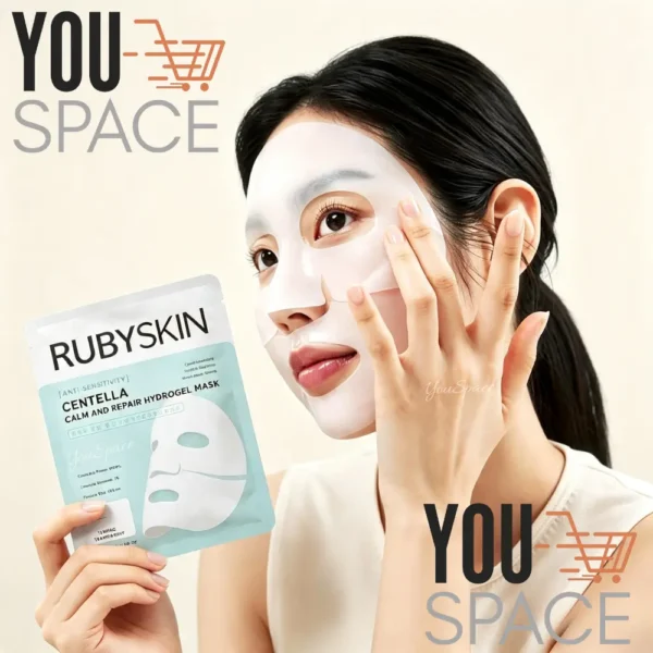 MASCARILLA COREANA DE HIDROGEL REAFIRMANTE Y REPARADORA CON CENTELLA ASIATICA RUBYSKIN 5PCS 30G