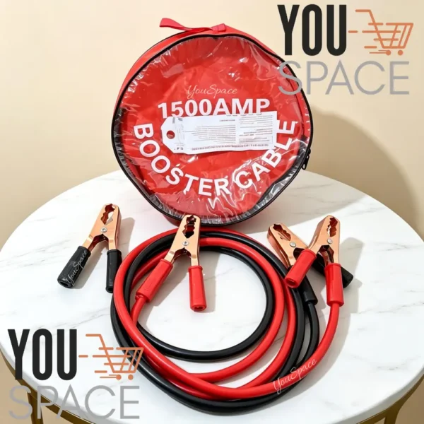 CABLES PUENTE PARA BATERIA DE 1500 AMPERIOS (1) CABLE AUXILIAR PUENTE PARA AUTO 1500AMP