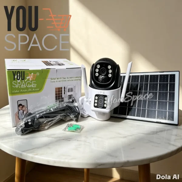 CAMARA SOLAR DOBLE LENTE 2 (10) CAMARA CON PANEL SOLAR DOBLE LENTE -2.4GHZ Y 4G