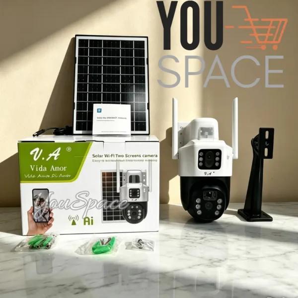 CAMARA SOLAR DOBLE LENTE 2 (11) CAMARA CON PANEL SOLAR DOBLE LENTE -2.4GHZ Y 4G