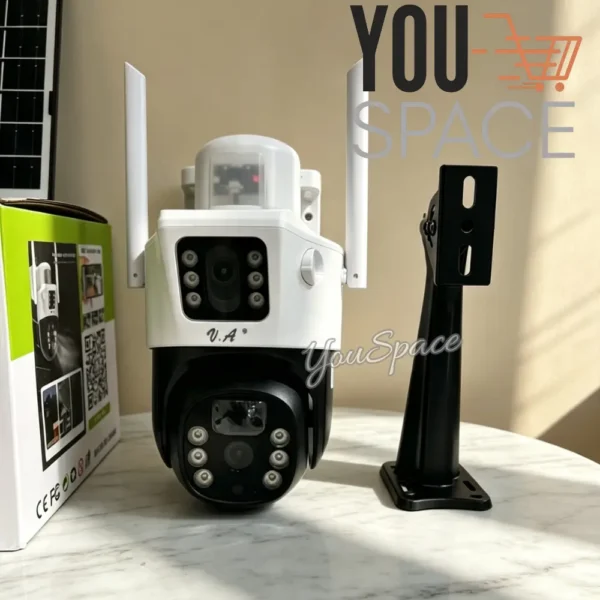 CAMARA SOLAR DOBLE LENTE 2 (12) CAMARA CON PANEL SOLAR DOBLE LENTE -2.4GHZ Y 4G
